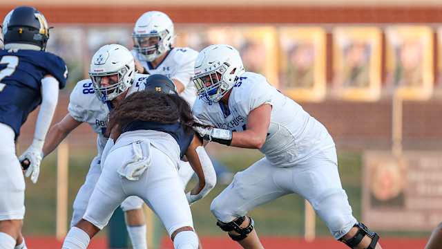 Andrew Sprague Rockhurst at Liberty North football Sept 9 2022 David Smith 2395
